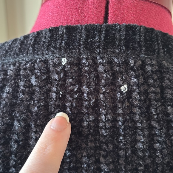 Black Chenille Mossimo Supply Co. Sweater - Picture 4 of 11